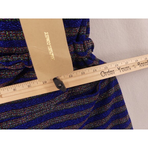 Rachel Comey XS Jumpsuit Wayne Strapless Glitter Sparkle Striped Blue NWT - Picture 5 of 11